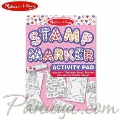 Детско блокче с маркери и печати PINK Melissa & Doug Детско блокче с маркери и печати PINK Melissa & Doug